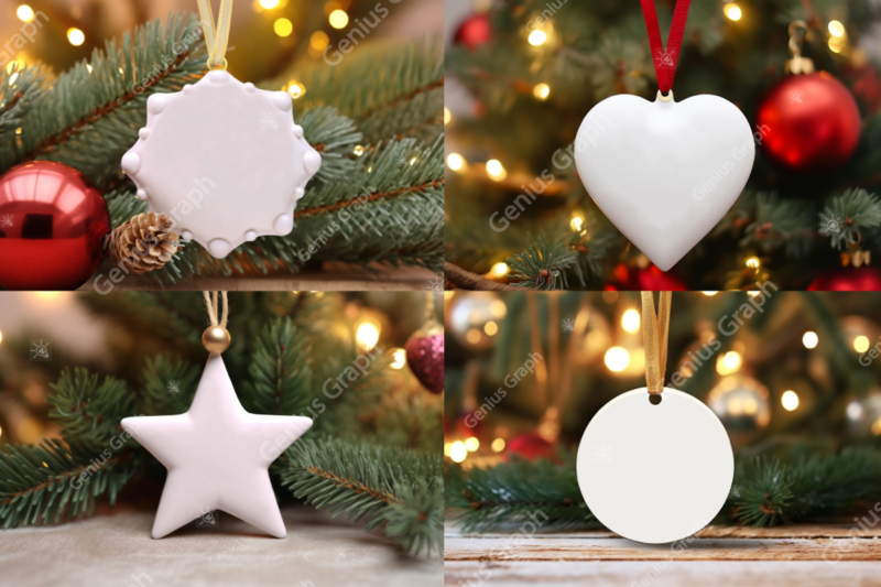 20 Christmas Ornament Mockup Bundle