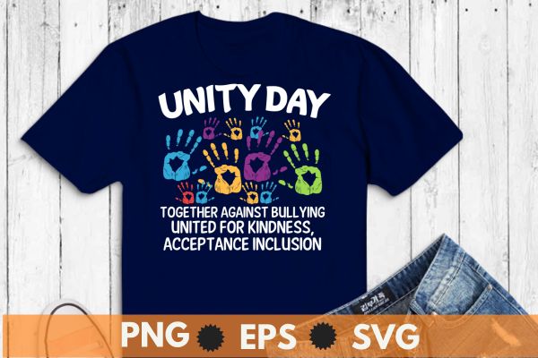 Together Against Bullying Orange Anti Bullying Unity Day Kid T-Shirt design vector , support kindness, promote anti bullying awareness, choose kindness courage inclusion, cute dude, Unity Day shirt, Wear Orange