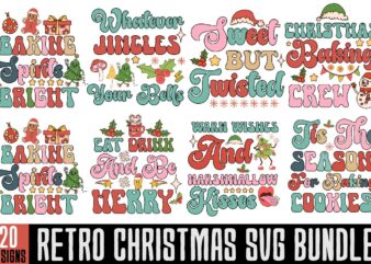 Christmas Retro Designs Bundle,Check Your Elf Before You Wreck Your Elf T-shirt Design,Balls Deep Into Christmas T-shirt Design,Baking Spirits Bright T-shirt Design,You Have Such A Pretty Face You Should Be