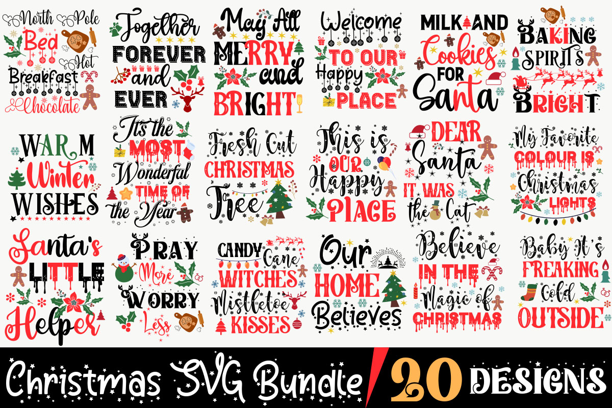 Christmas T-Shirt Bundle , On sell Designs, Big Sell Designs,Christmas ...