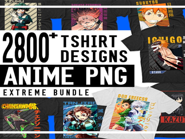 Anime PNG Designs for T Shirt & Merch