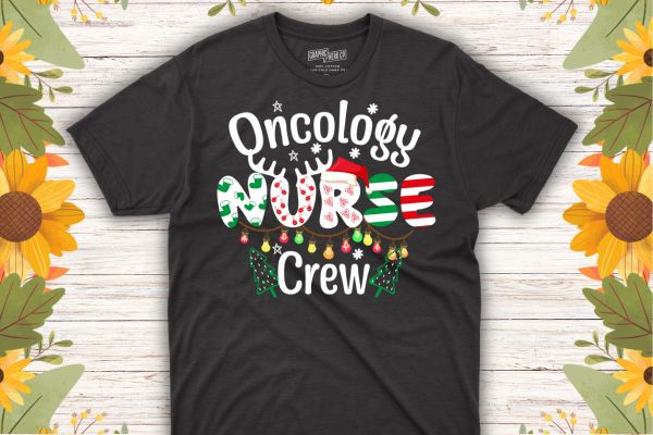 One merry oncology nurse christmas t-shirt design vector nurse christmas, christmas day nurse shirt, santa, xmas, nurse quote