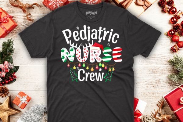 One merry pediatric nurse christmas t-shirt design vector nurse christmas, christmas day nurse shirt, santa, xmas