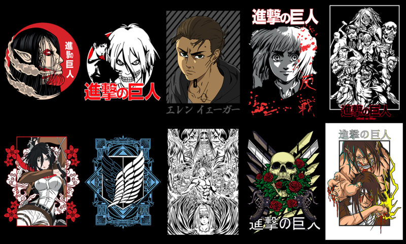 Shingeki No Kyojin designs, themes, templates and downloadable