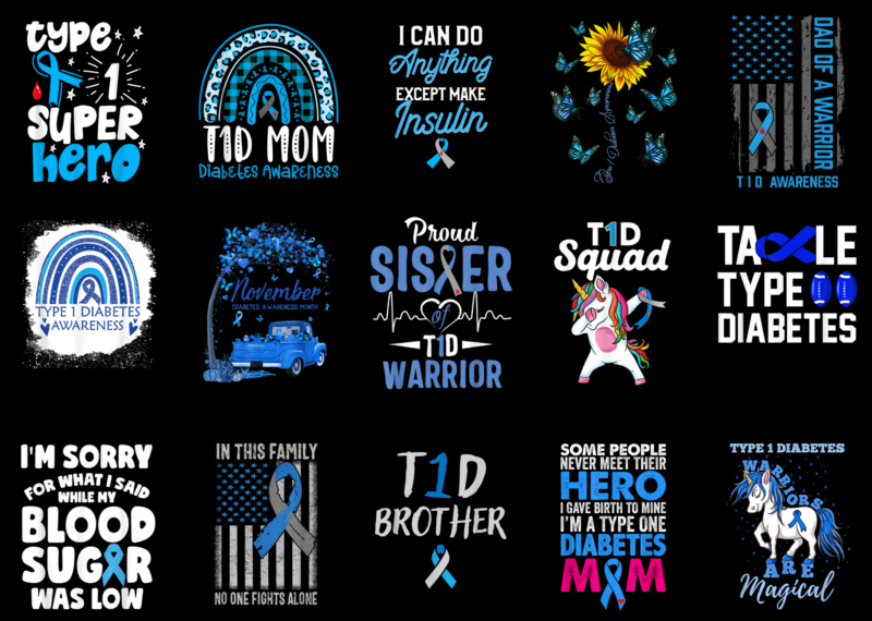 15 Diabetes Awareness Shirt Designs Bundle For Commercial Use Part 6, Diabetes Awareness T-shirt, Diabetes Awareness png file, Diabetes Awareness digital file, Diabetes Awareness gift, Diabetes Awareness download, Diabetes Awareness