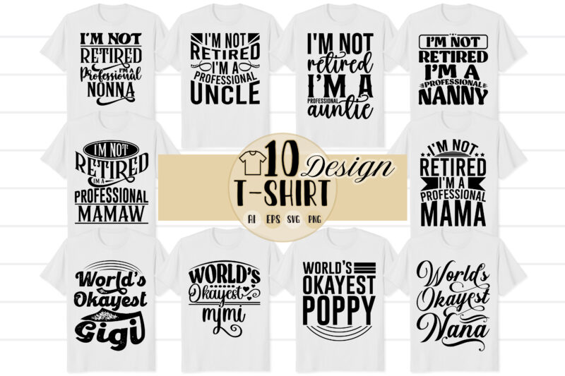 i’m not retired i’m a professional uncle, funny quotes retired design, celebration gift for auntie vintage typography design, retired mamaw, nanny graphic greeting card shirt clothing