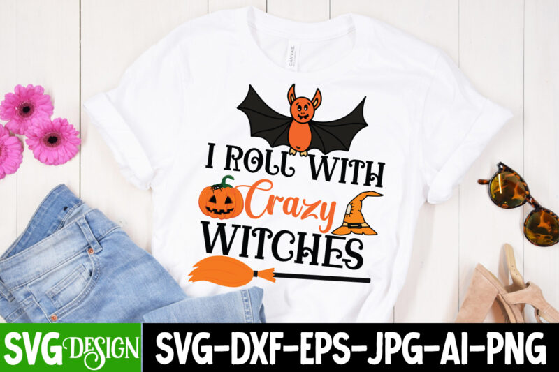 Halloween T-Shirt Design Bundle,Halloween T-Shirt Design, Eat Drink And Be Scary T-Shirt Design, Eat Drink And Be Scary Vector T-Shirt Design, The Boo Crew T-Shirt Design, The Boo Crew Vector