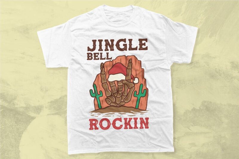 Retro Christmas Western Sublimation T-shirt Designs Bundle