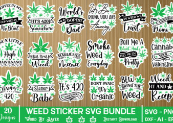 Weed Stikher T-Shirt Bundle, Weed Round Sign Svg, Marijuana Round Sign Svg, Cannabis Svg, Weed Quotes Svg, Marijuana Quotes Svg, Cannabis Qu