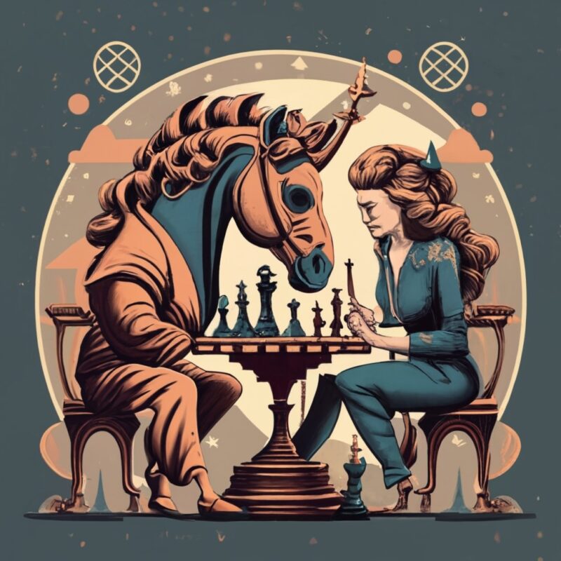 A t-shirt design with a vintage sepia-toned chess set, showcasing the elegance of the game PNG File