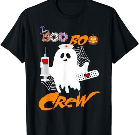 Boo boo crew nurse scrub halloween nurse shirts for women t-shirt png file