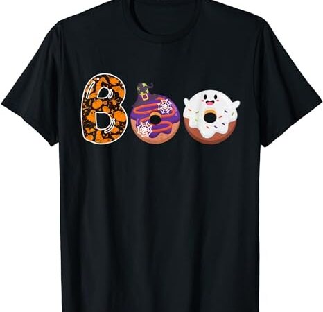 Boo donuts ghost funny halloween donut t-shirt png file