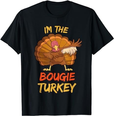 Bougie Turkey Matching Family Group Thanksgiving Party PJ T-Shirt