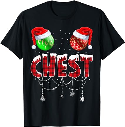 Chest nuts christmas t shirt matching couple chestnuts t-shirt