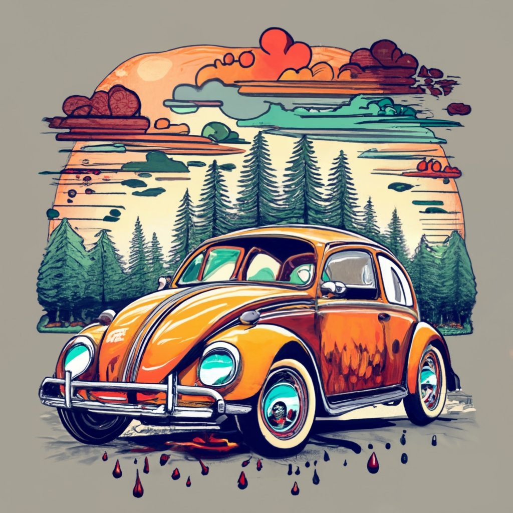 Create a visually stunning t-shirt design featuring a beautiful ...