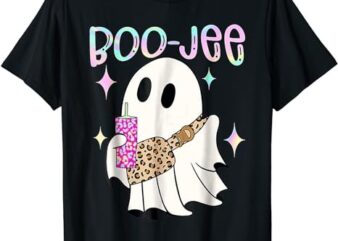 Cute Boo Ghost Spooky Funny Halloween Costume Boujee Boo Jee T-Shirt PNG File