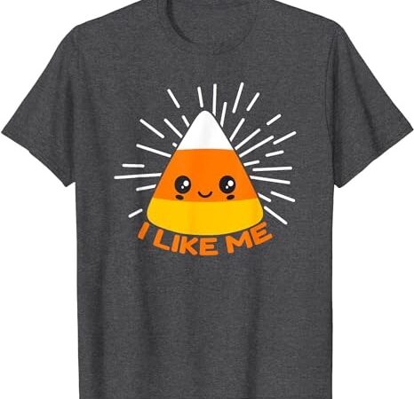 Cute kawaii candy corn i like me thanksgiving & christmas t-shirt