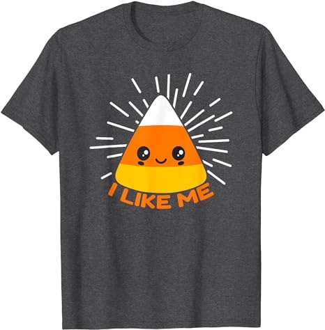 Cute Kawaii Candy Corn I Like Me Thanksgiving & Christmas T-Shirt