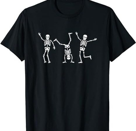 Dancing skeleton dance challenge halloween scary skeleton t-shirt png file