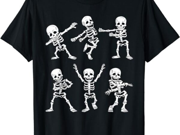 Dancing skeletons dance challenge boys girl kids halloween t-shirt png file