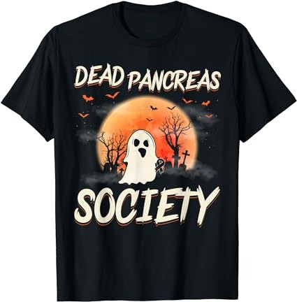 Diabetes awareness dead pancreas society halloween ghost t-shirt png file