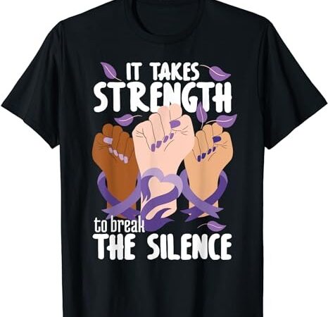 Domestic violence awareness break the silence t-shirt png file