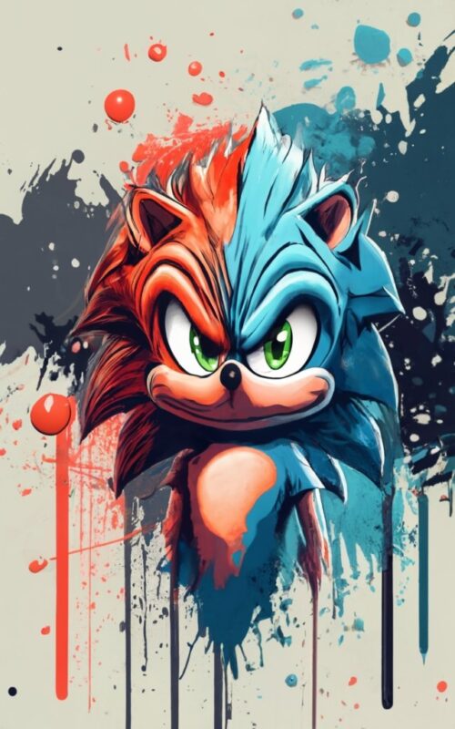 Edgard t-shirt design, Sonic the hedgehog PNG File