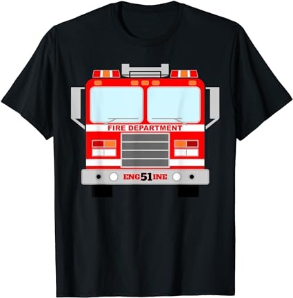 Fire truck halloween costume pretend i’m a fire truck t-shirt png file