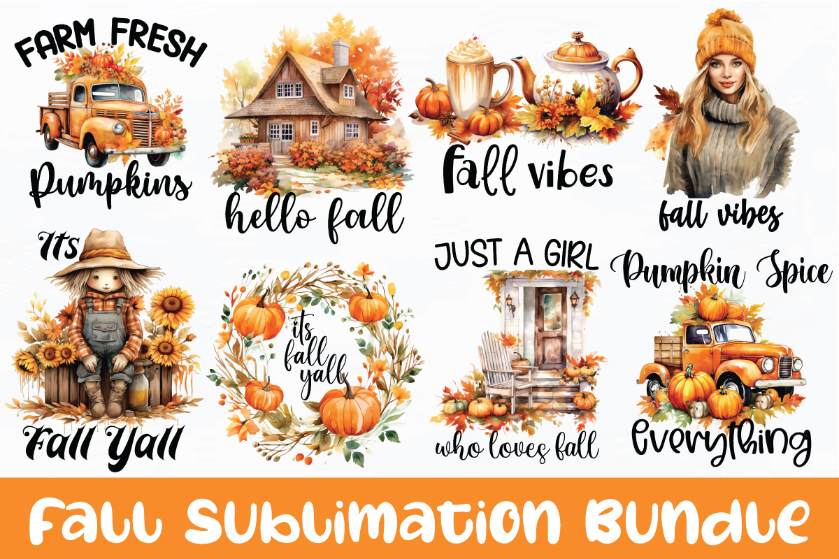 Fall Sublimation Bundle - Buy t-shirt designs