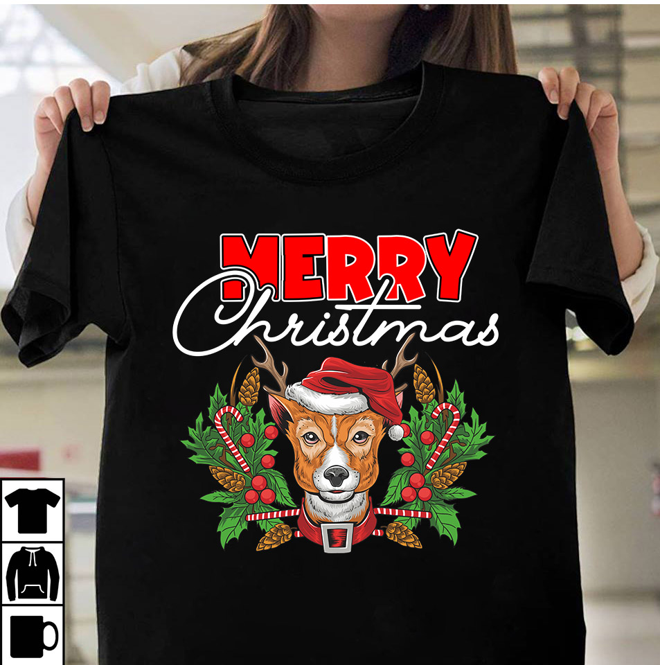 Merry Christmas T-shirt Design, Winter SVG Bundle, Christmas Svg