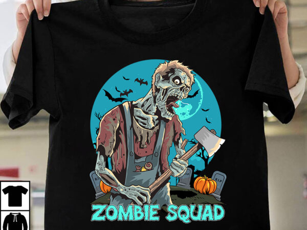 Zombie squad t-shirt design, halloween svg t-shirt design bundle ,mega halloween bundle 2, 130 designs, heather roberts art bundle, halloween svg, fall svg, thanksgiving svg, cut files cricut, silhouette mega