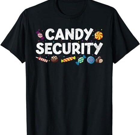 Funny candy security halloween party t-shirt png file