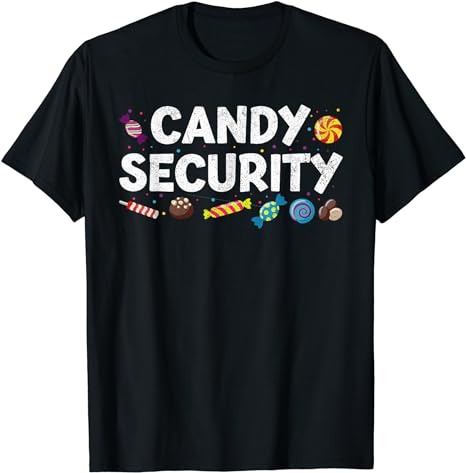 Funny Candy Security Halloween Party T-Shirt PNG File - Buy t-shirt designs