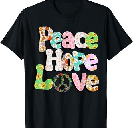 Funny halloween peace sign love 60s 70s tie dye hippie t-shirt png file