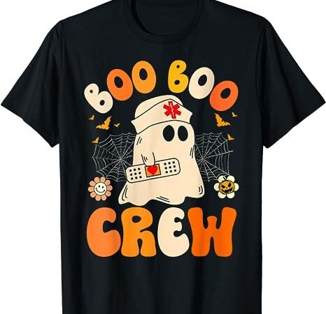 Groovy boo boo crew nurse funny ghost women halloween nurse t-shirt 1 png file