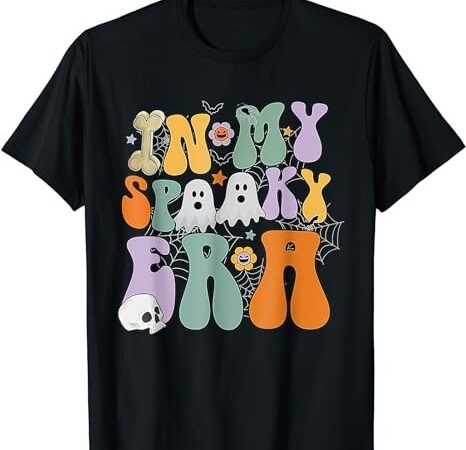 Groovy in my spooky era ghost scary halloween men women kids t-shirt png file