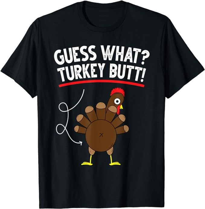 Guess Turkey Pilgrim Funny Thanksgiving Girls Women Boys T-Shirt