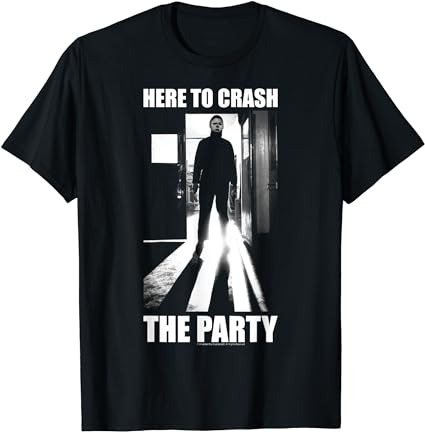 Halloween michael myers here to crash the party t-shirt png file