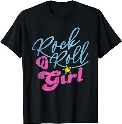 Halloween rock n roll girl retro costume t-shirt png file