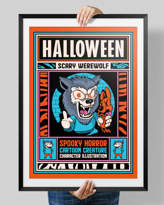Halloween Scary Werewolf - Buy t-shirt designs