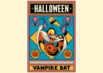 Halloween Vampire Bat graphic t shirt