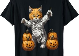 Halloween cats, funny cat Halloween T-Shirt PNG File