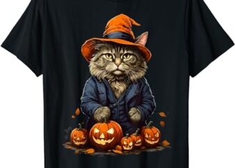 Halloween cats, funny cat Halloween T-Shirt PNG File
