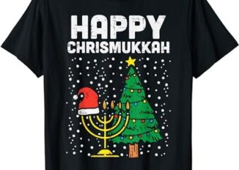 Happy Christmukkah Jewish Christmas Hanukkah Chanukah Gift T-Shirt