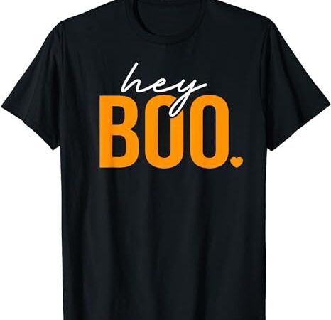 Hey boo funny halloween pun ghost spooky toddler boy girl t-shirt png file