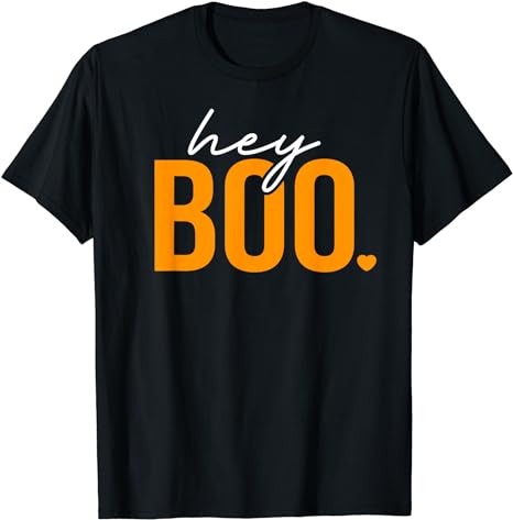 Hey Boo Funny Halloween Pun Ghost Spooky Toddler Boy Girl T-Shirt PNG File