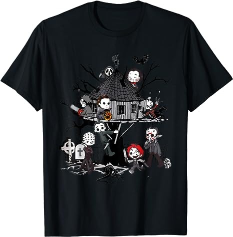 Horror Clubhouse In Park Halloween Costume Gift T-Shirt PNG File