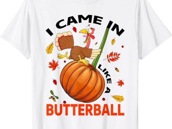 I came in like a butterball thanksgiving turkey costume t-shirt