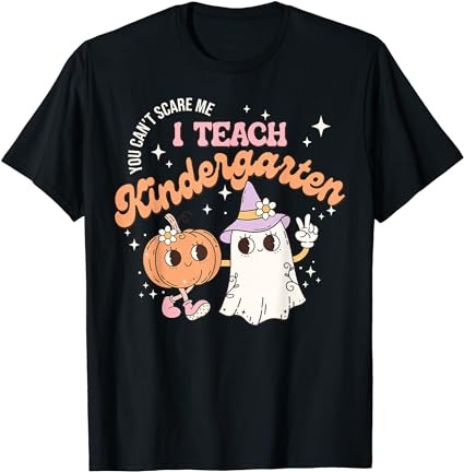 I teach the cutest kindergarten pumpkins halloween teacher t-shirt png file