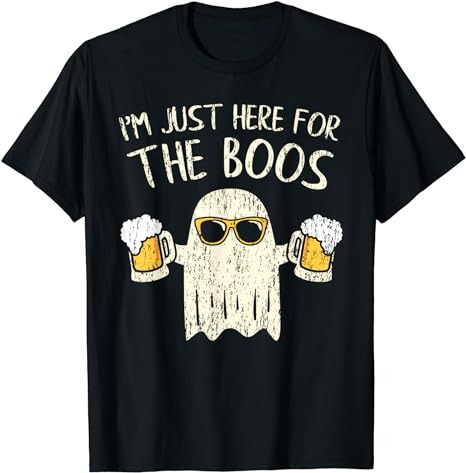 Im Just Here for the Boos Shirt Funny Gift Halloween Ghost T-Shirt PNG File